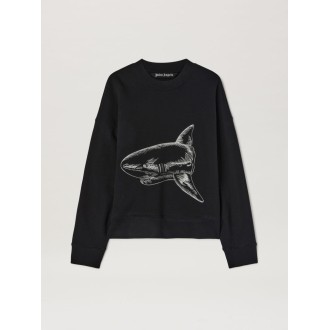 Palm Angels `Split Shark` Crew-Neck Sweatshirt