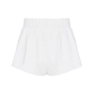 OSEREE Shorts Paillettes Bianchi