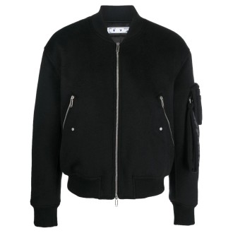 OFF-WHITE Bomber Quote In Cashmere Nero