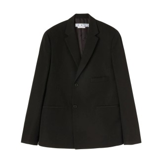 OFF-WHITE Blazer Monopetto In Lana Nera