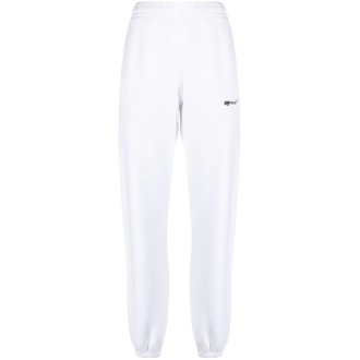 OFF-WHITE Joggers Bianchi Con Logo Spray Helvetica