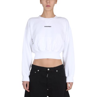dsquared cropped sweatshirt
