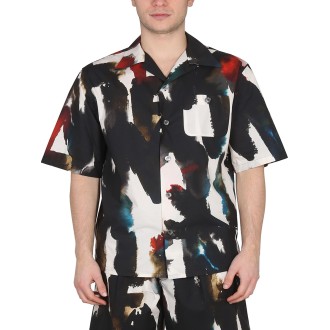 alexander mcqueen shirt graffiti watercolor