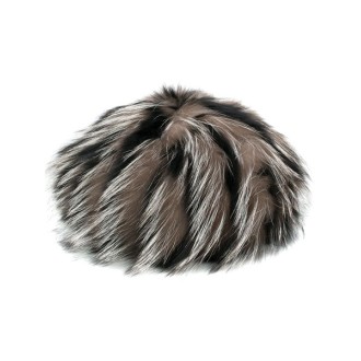 PRADA striped fur hat