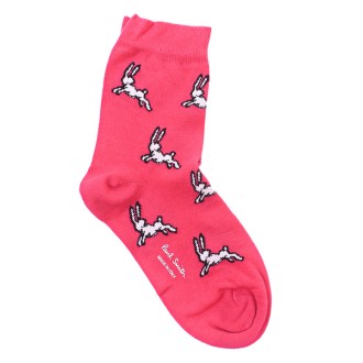PAUL SMITH bunnies socks pink