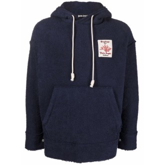 PALM ANGELS logo-patch hoodie