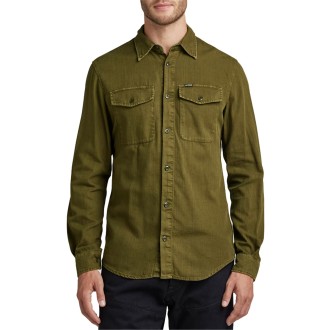 MARINE SLIM SHIRT LS SHADOW OLIVE GD