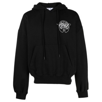 Off White `Hand Arrow` Boxy Hoodie