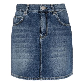 Pinko `Kendo` Mini Denim Skirt