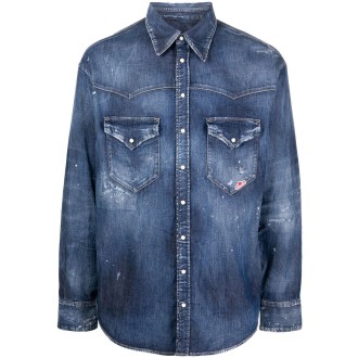 Dsquared2 `D2 Leaf` Denim Shirt