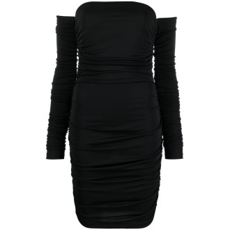 The Andamane `Linda Mini` Off-The-Shoulder Draped Mini Dress