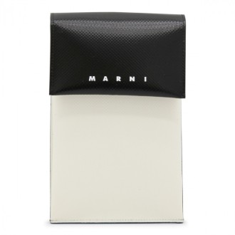 Marni - Black And White Faux-fur Phone Pouch
