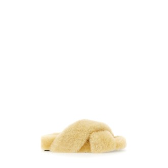 jil sander shearling sandal