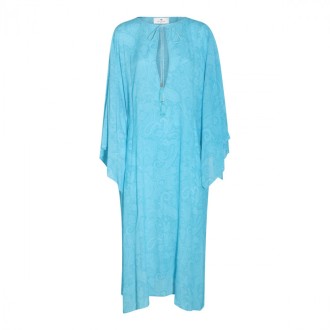 Etro - Light Blue Viscose Kaftan