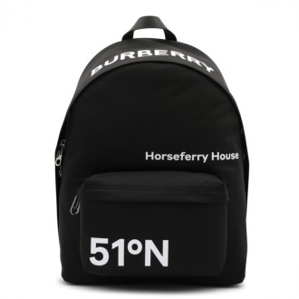 Burberry - Black Nylon Horseferry Backpack
