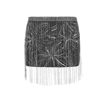 RETROFETE Minigonna Beatrix Silver Black