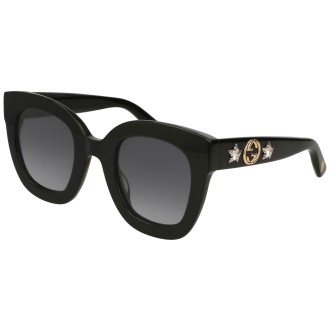 GG0208S shiny black and grey