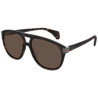 GG0525S dark tortoise and dark brown