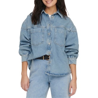 ONLANNI LS SHIRT LB DNM JACKET CRO LIGHT BLUE DENIM