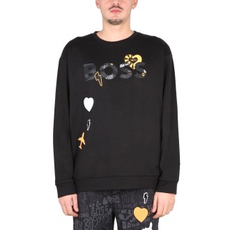 boss sweatshirt with logo