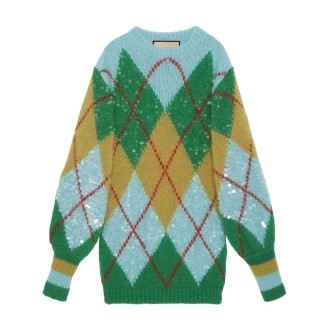 Gucci Mohair Crew-Neck Sweater