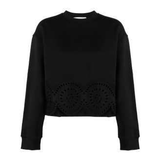 Stella Mccartney `Broderie Anglaise Detail Story` Sweatshirt