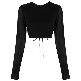The Andamane `Lea` Open Back Crop Top