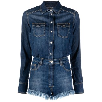 Elisabetta Franchi Denim Jumpsuit
