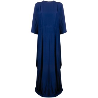 Rochas Long Cape Fluid Dress