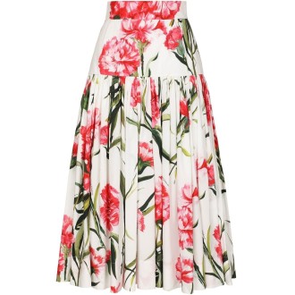 Dolce & Gabbana Carnation Print Skirt