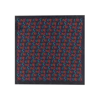 saint laurent square scarf with logo pattern