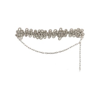 kara crystal knot belt