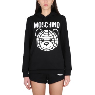 moschino sweatshirt with logo print