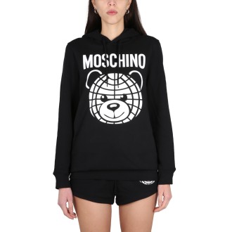 moschino sweatshirt with logo print