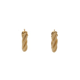 bottega veneta twist hoop earrings