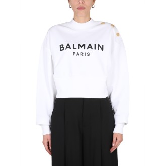 balmain sweatshirt with logo print