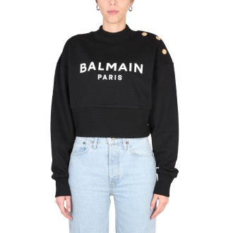balmain sweatshirt with logo print