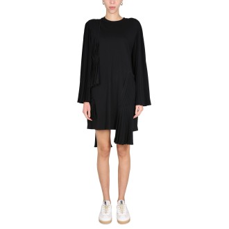 mm6 maison margiela pleated dress