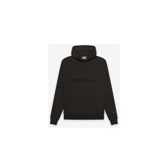 Fear of God Essentials Pullover Hoodie Applique Logo Weathered Black/Washed Black