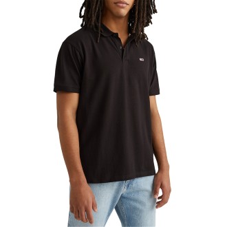 Tommy Jeans Polo Maniche Corte Uomo Black