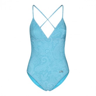 Etro - Ligh Blue One Piece Swimwear