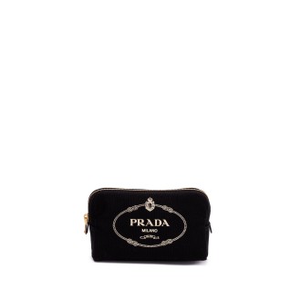 Prada Cotton Canvas Pouch