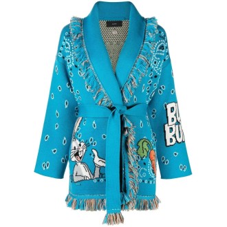 Alanui `Bugs Bunny Bandana` Jacquard Cardigan 
