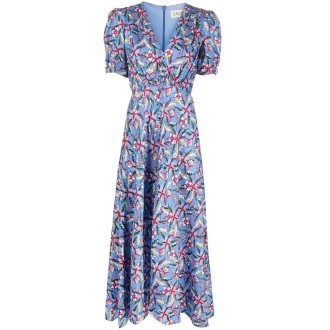 Saloni `Lea` Long Dress