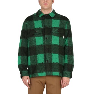 drôle de monsieur jacket with check pattern