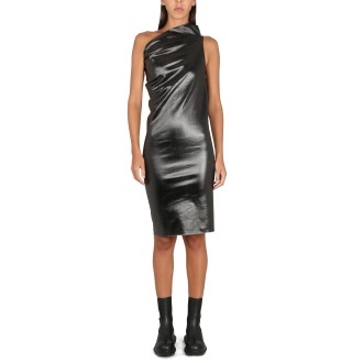 rick owens one-shoulder dress with ruffle