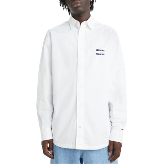TJM OVERSIZE COLLEGE POP SHIRT WHITE
