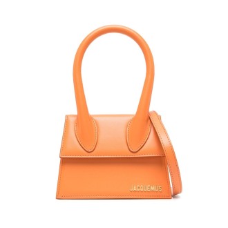 JACQUEMUS Le Chiquito Moyen mini bag in pelle di vitello arancione