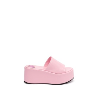 Bettina Vermillon `Babeth` Wedge Sandals