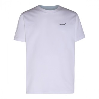 Off-white - White Cotton Arrow T-shirt